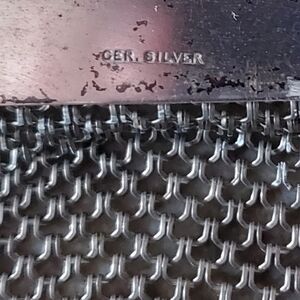 Antique Victoria Silver Chainmail Evening Bag